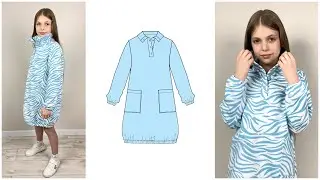 How to sew a children's dress from knitwear