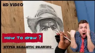 How To draw hyper realistic art | hyperrealistic art of old man | VN art |