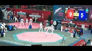 Eldar Birimbay (Kazakstan) Blue VS Ulugbek Rashitov (Uzbekistan) Red Seniors Male -68kg Round of 16