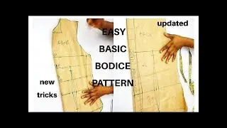 How to draft basic bodice pattern properly