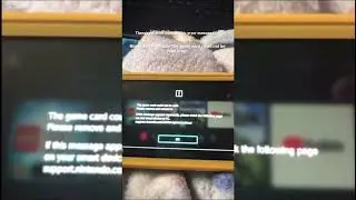 Nintendo Switch 'The game card could not be read' error. *Legend of Zelda Breath of the Wild game*