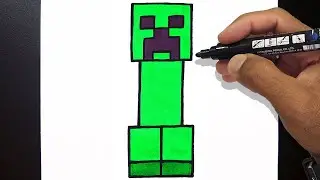 Como Desenhar CREEPER Minecraft