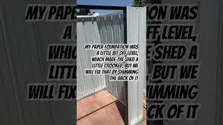 Backyard shed assembly