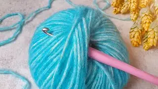 A simple crochet pattern made from beautiful yarn. Crochet.
