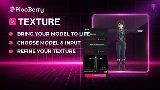 AI Texturing 3D assets using PicoBerry AI