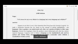 ENG 512 GDB Solution 2022