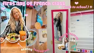 first day of taking a french course at KSU, grocery shopping/haul, BTS of my next single shoot! 🎥💗🍰