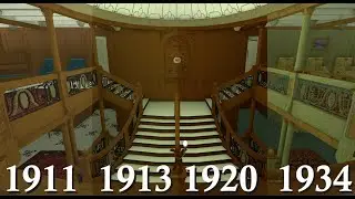 RMS Olympic 1911 - 1913 - 1920 - 1934 Comparison