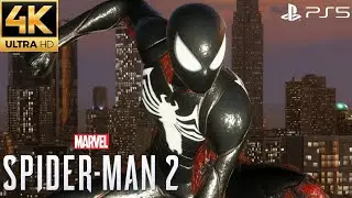 Marvel's Spider-Man 2 PS5 - Black Suit Free Roam Gameplay (4K 60FPS)