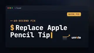 How to replace your Apple Pencil Tip - Easy Guide