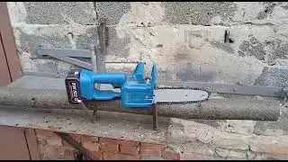 испытание цепной аккумуляторной пилы из Китая́.