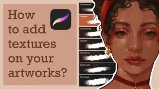 How I add texture using Procreate | Free built in brushes