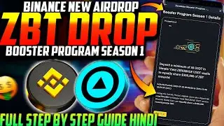 Binance Wallet ZEROBASE ZBT Booster Campaign Season 1 All Tasks Complete Guide Hindi 🔥