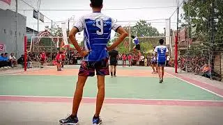 Warming up voli tarkam | Pulorambe VS Muda Jaya