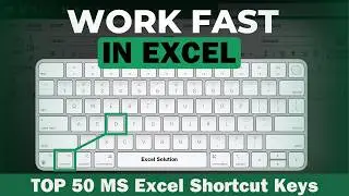 ✅ Top 50 Excel Shortcut Keys 2024 | Excel All Shortcut Keys हिंदी | Excel Solution
