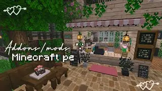 Aesthetic Coffee Shop ☕☁️ | Addons Mcpe 1.19+
