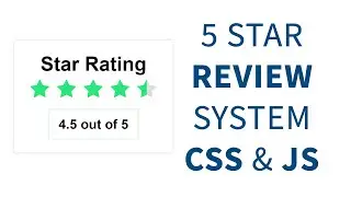 How to code simple 5 Star Rating widget  in 11 minutes | with Source code