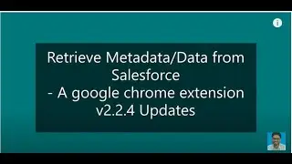 Retrieve Metadata/Data from Salesforce - A Google chrome extension | Version 2.2.4/1 Updates | DEMO