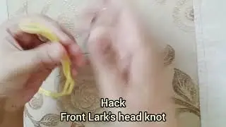Macrame Lark's head knot on a ring || Step by step || Tutorial || Beginners ,Part-2 #diy