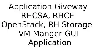 GIVEAWAY: Virtual Manager Application for RHCSA, RHCE, OpenStack