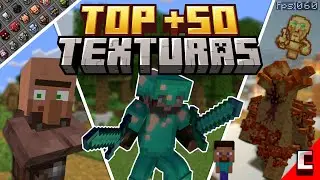 Top 50 MEJORES TEXTURAS para Minecraft BEDROCK 1.21+