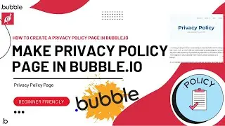 Create a Privacy Policy Page in Bubble.io for Apple Store & Google Play Console Review