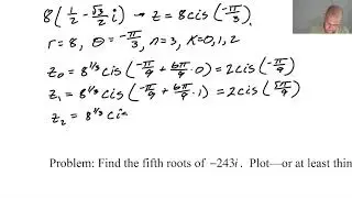 Finding nth Roots of Complex Numbers pg 144, pt 1