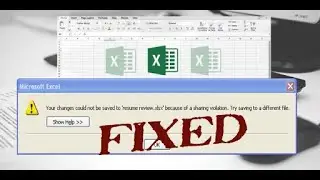 How to fix sharing violation error in excel 2007 100% work 2020 updated