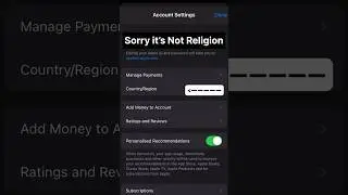 How To Change Country/Region || how to change App Store region #iphone #how #ios #country #appleid