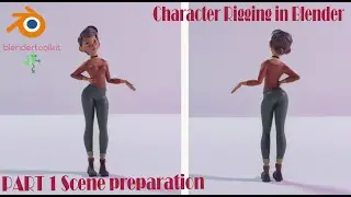 Риггинг персонажа в Blender. Подготовка объектов для дальнейшего рига.