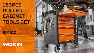 WOKIN 163PCS ROLLER CABINET TOOLS SET