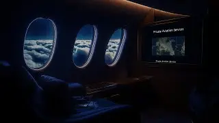 First (1st) Class Airplane Brown Noise Ambience | Flight Attendant | Call Dings | Read, Study, Sleep
