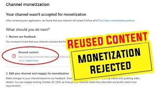 Reused Content ပြဿနာကို ဘယ်လိုဖြေရှင်းမလဲ? | How to Appeal Reused Content monetization fix in 2022