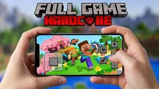 Minecraft Hardcore Mobile - FULL GAME Walkthrough - No Commentary