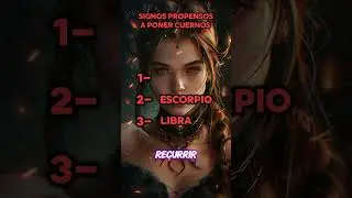 Los signos más propensos a poner los cuernos. #shorts #amor #signos