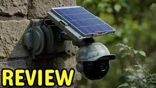 Ultimate Home Outdoor Security Upgrade: 4K 8MP Solar PTZ Camera!