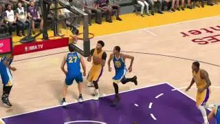 Jaylen Griffin Lob Deflected by Zaza Pachulia, but Thomas Robinson Still Pulls it in for the Jam!