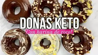 DONAS KETO | DONAS KETO CON HARINA DE COCO | SIN GLUTEN!