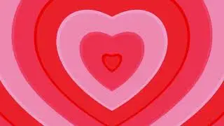 Pink Heart screensaver loop for your bedroom TV screen
