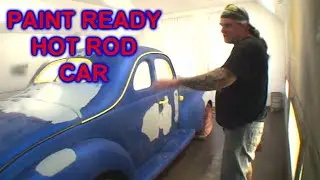 How To Fix And Paint A Wrecked Hot Rod Car! Part 3 - Wet Sanding 2K Primer