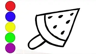 Сурет салу балмұздақ | How to draw an ice cream | сурет салып уйрену