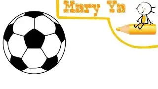 How to draw a soccer ball