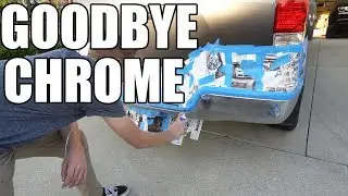 Starting the Tundra Build! Removing Chrome (Plasti Dip)