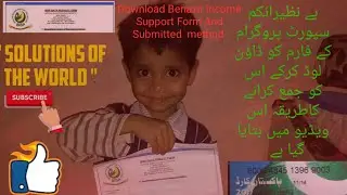 Bisp form submitted method, benazeer income support program,how to download bisp form and submit,