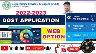 TS Dost Web Options step by step Process 