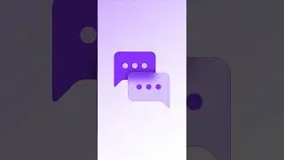 Glassmorphism Icon Speech Bubbles 
