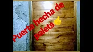 puerta corrediza hecha de PALETS (para TODA la VIDA)