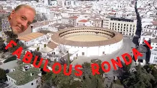 Ronda - Spain’s most famous hilltop town. 600 ft sheer dropoff from the bridge and cliifwalk !