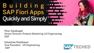 How to build SAP Fiori Apps quickly and simply [LIVE DEMOS], SAP TechEd Lecture