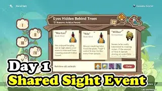 Genshin Impact Shared Sight Event Day 1 | Eyes Hidden Behind Trees